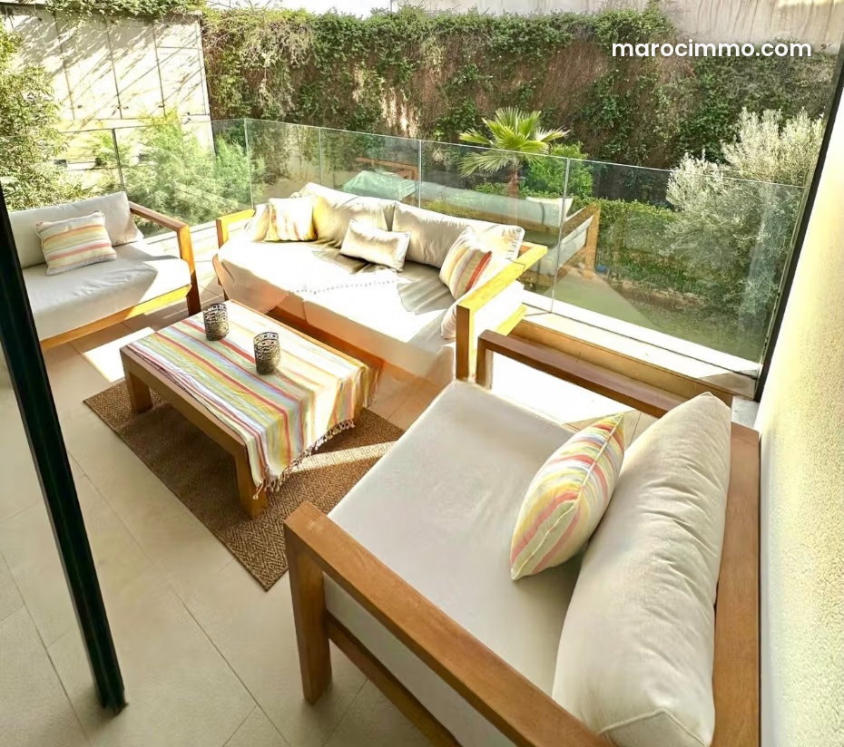 Furnished Apartment with Terraces in Aïn Diab, Casablanca — Casablanca