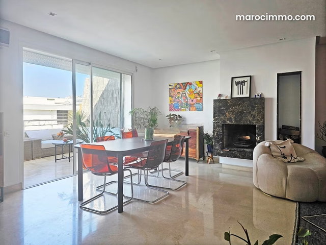 Location appartement 3chambres meublé moderne avec grande terrasse à Racine — 5