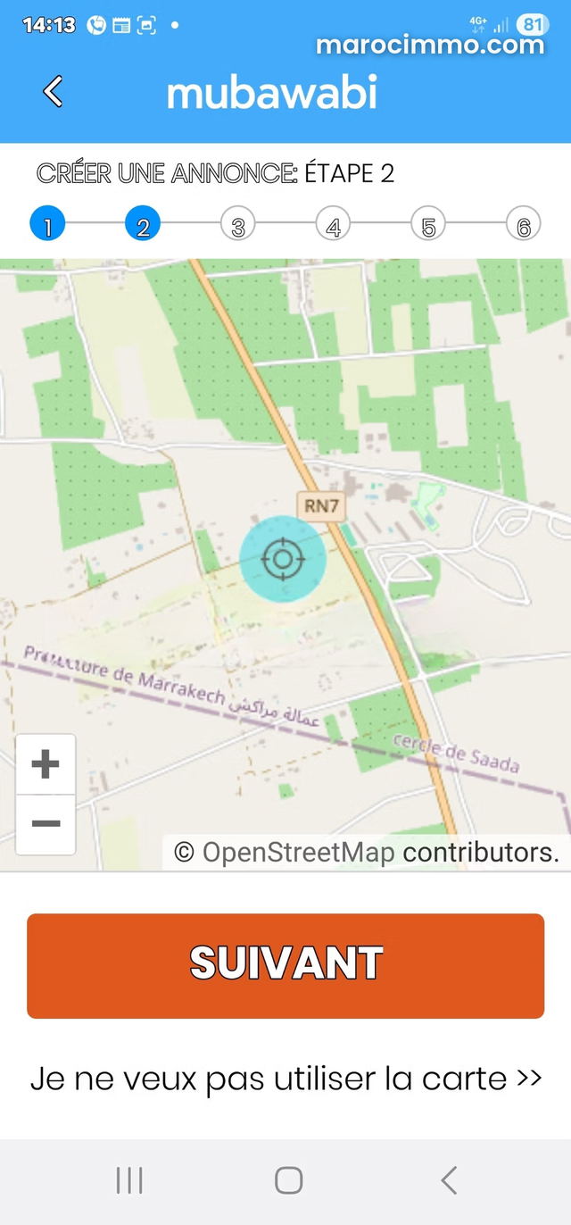 Vente villa de luxe à Route de Tahanaout. Surface totale 10000 m² — Marrakech