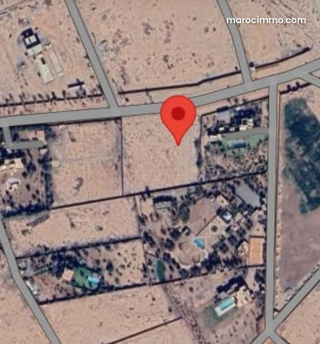 1-Hectare Plot on Route de Fès, Marrakech, Palmeraie Area — Marrakesh