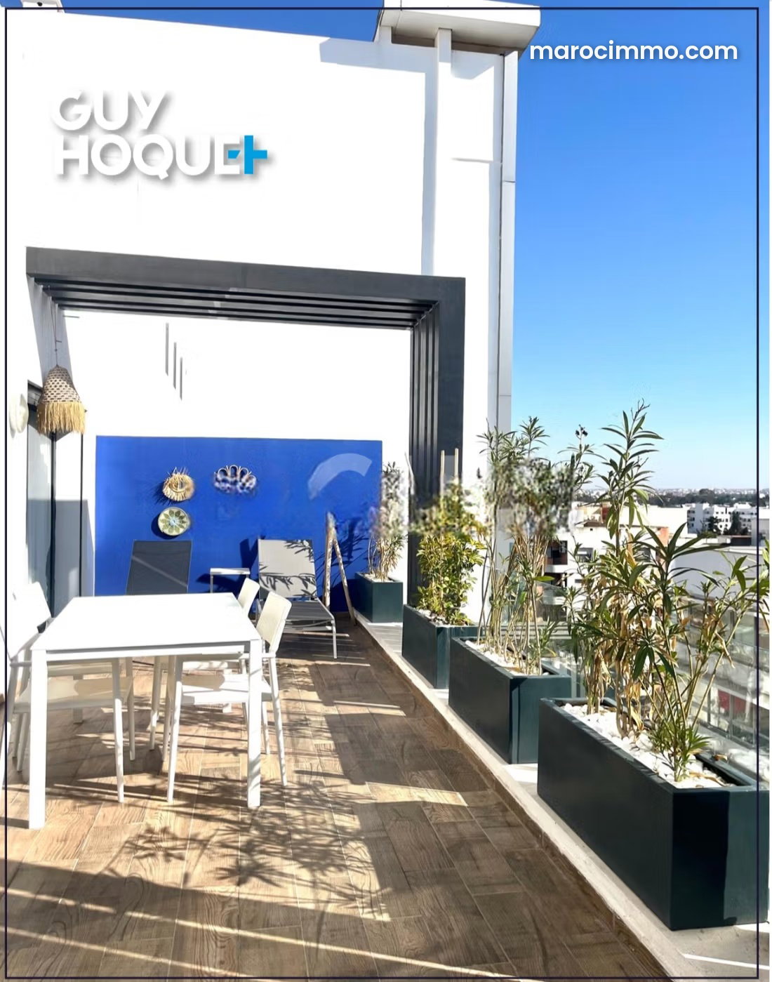 Furnished apartment with terrace for rent in Derb Ghallef, Casablanca — Casablanca