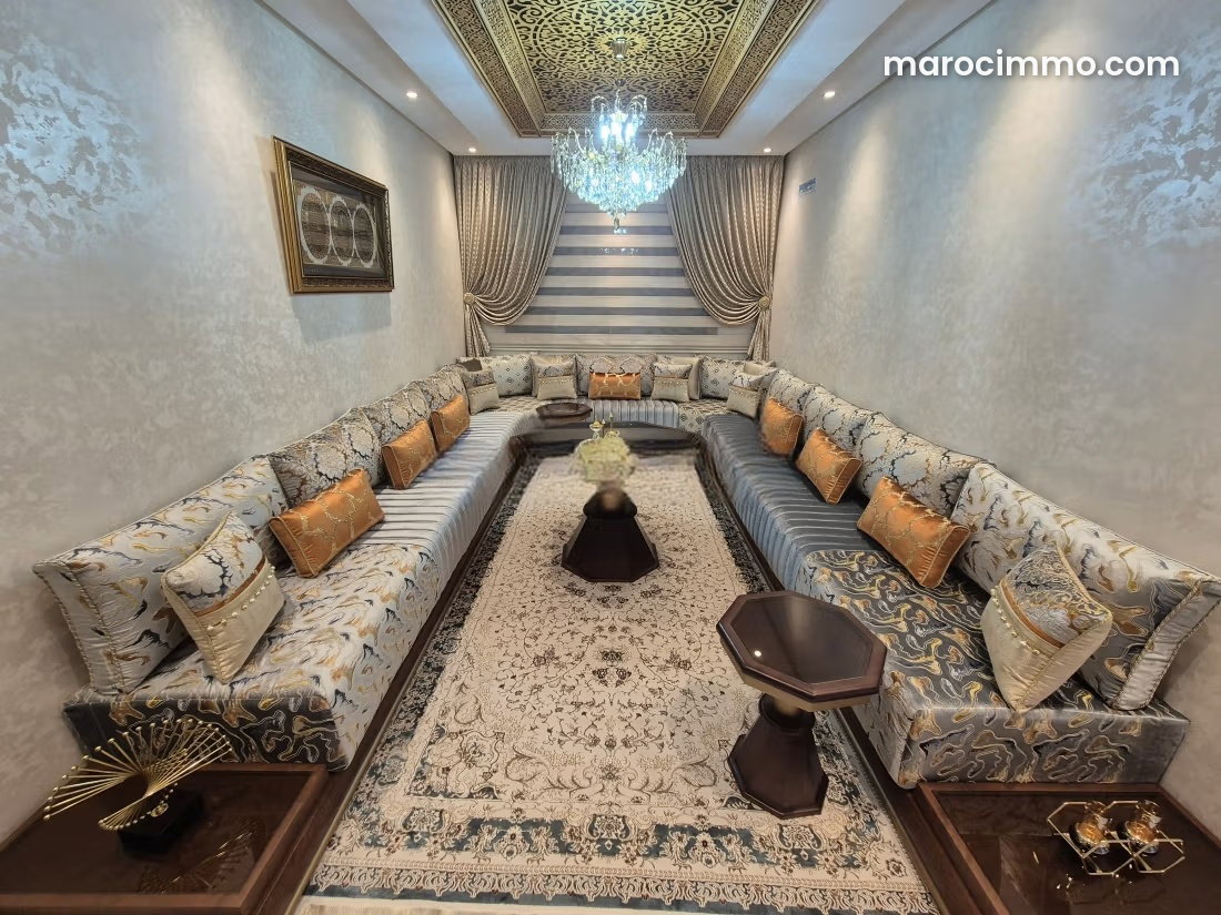 100 sqm Apartment, 3 Bedrooms, Furnished and Equipped, Hamria, Meknes — Meknes