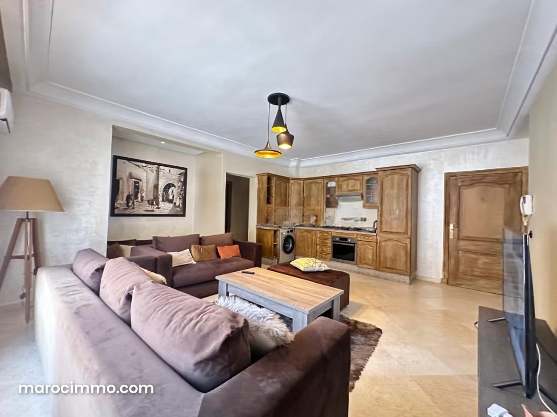 Appartement meublé à louer à Guéliz Marrakech avec terrasse — Marrakech