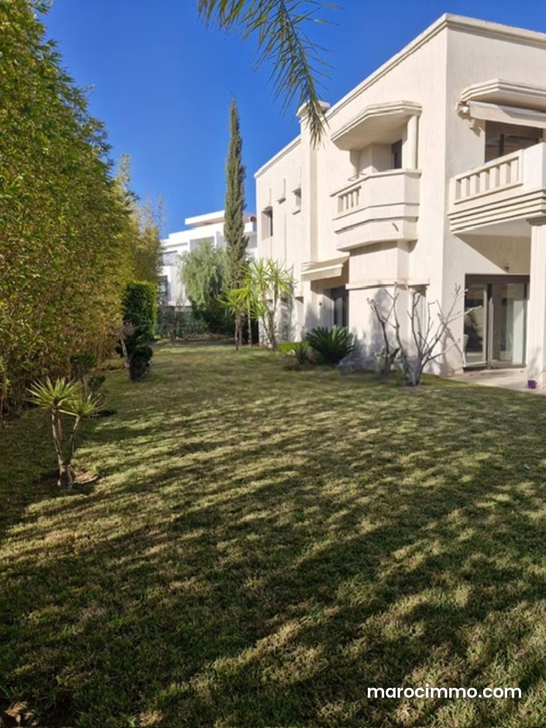 700 sqm Furnished Villa with Garden and Security, Ville Verte Bouskoura — Bouskoura