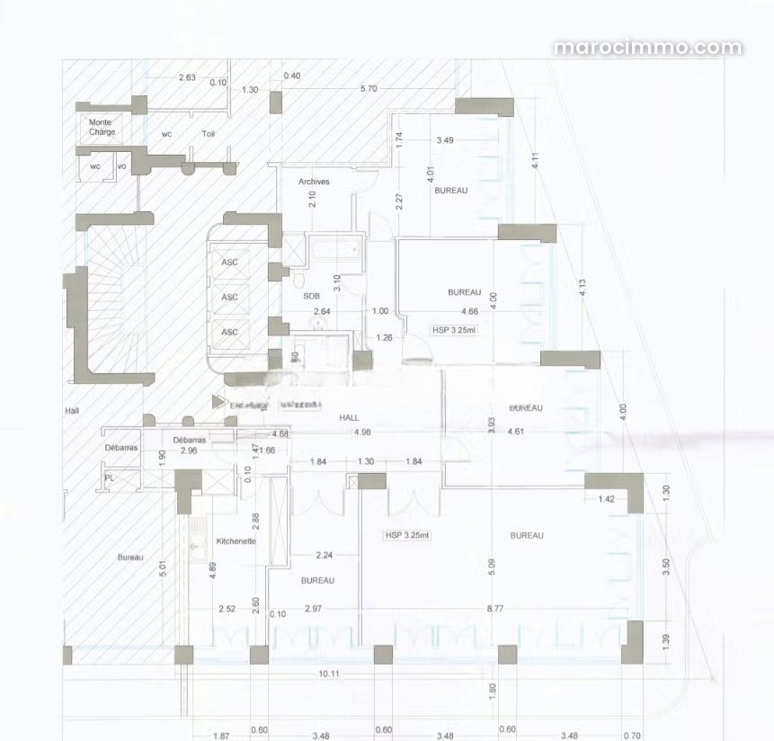 250 sqm Office to Renovate, Mers Sultan, Casablanca — Casablanca
