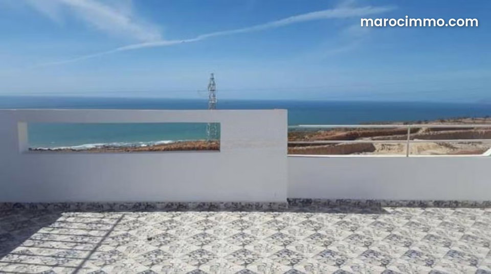 Maison sans vis à vis Taddart Anza vue mer dégagée