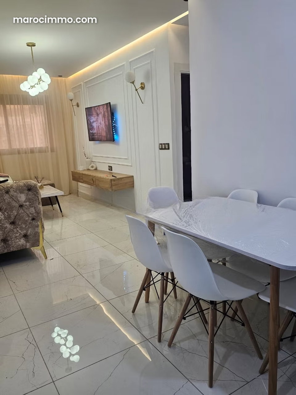 Apartment for sale in Martil. 2 beautiful bedrooms. Terrace and elevator