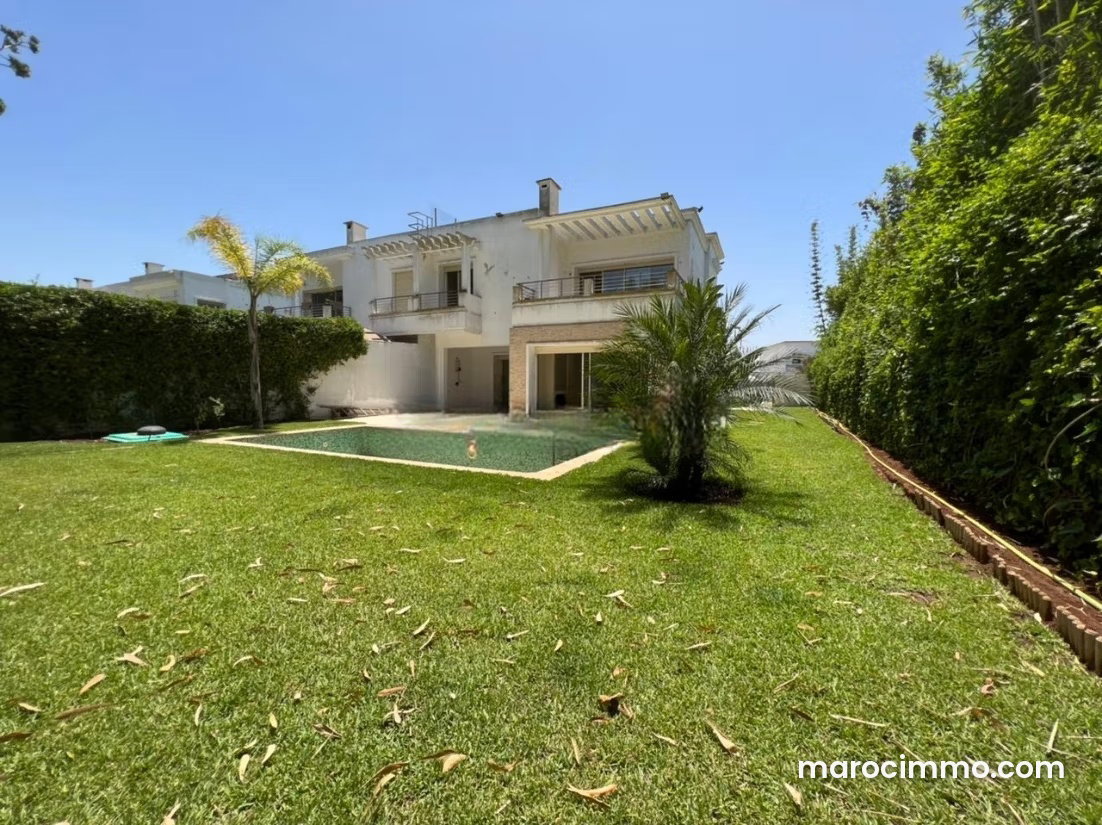 500 m² Villa with Swimming Pool for Rent, Ville Verte, Bouskoura — Bouskoura
