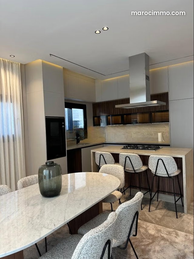 Location saisonnière à Malabata. 2 chambres. Vue exceptionnelle sur la montagne, chauffage central — 5