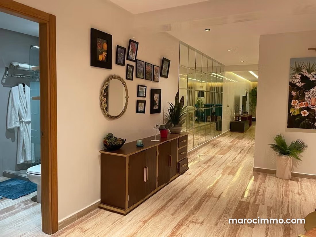 Furnished 160 sqm apartment, 3 bedrooms, Charf, Tangier — Tangier