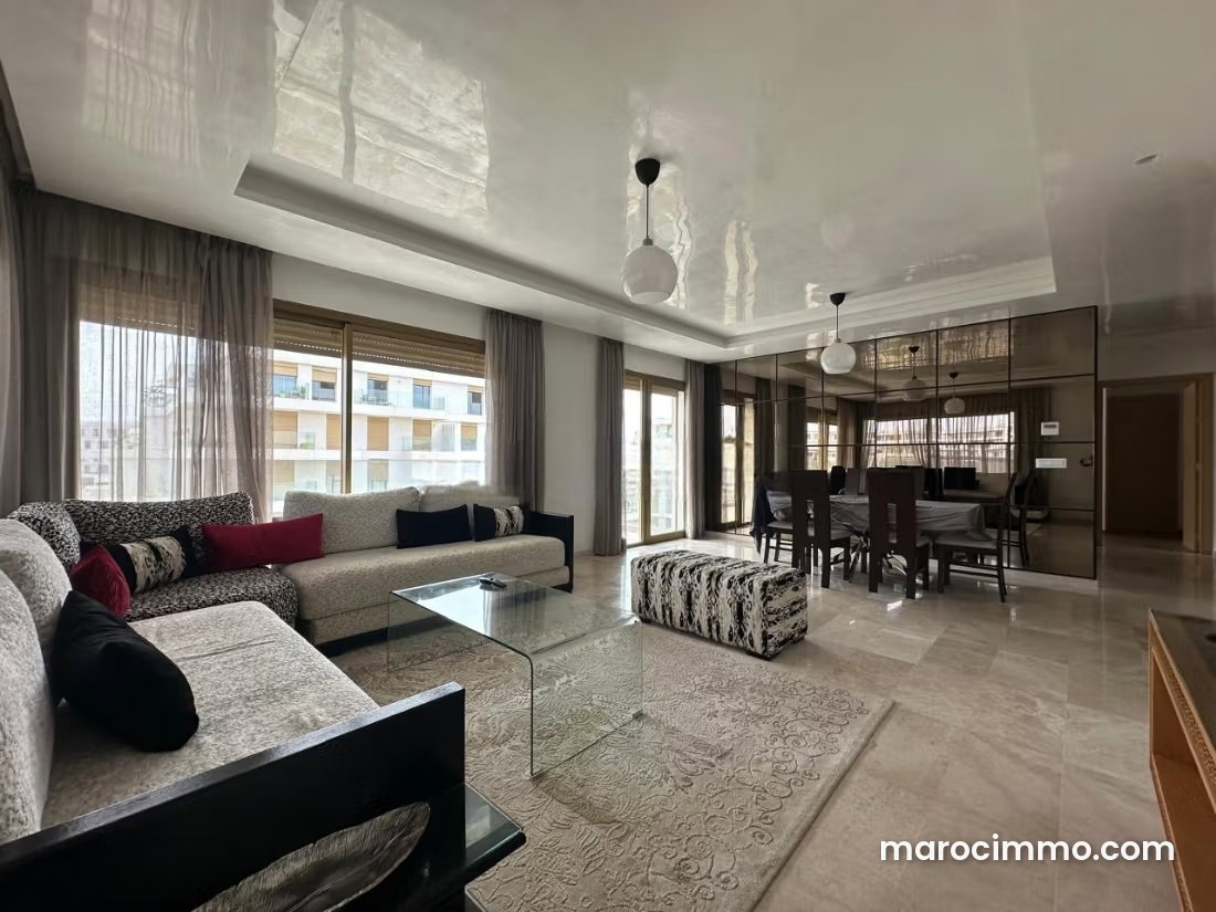 Appartement meublé 88 m², 2 chambres, terrasse, Agdal, Rabat — Rabat