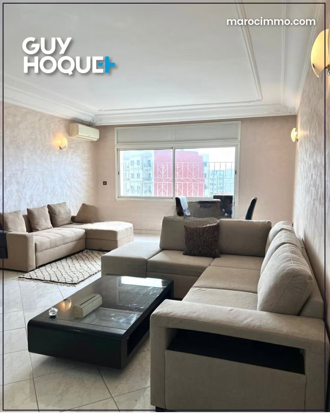 Furnished 3-Bedroom Apartment, Hermitage, Casablanca — Casablanca