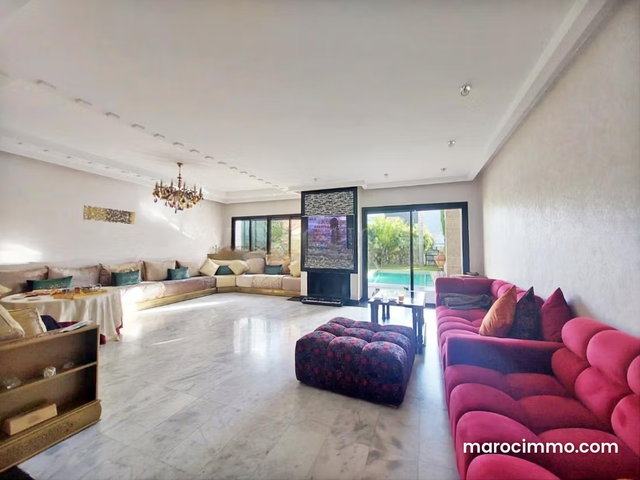 Location villa 4chambres avec piscine à Prestigia, Bouskoura ville verte — 3