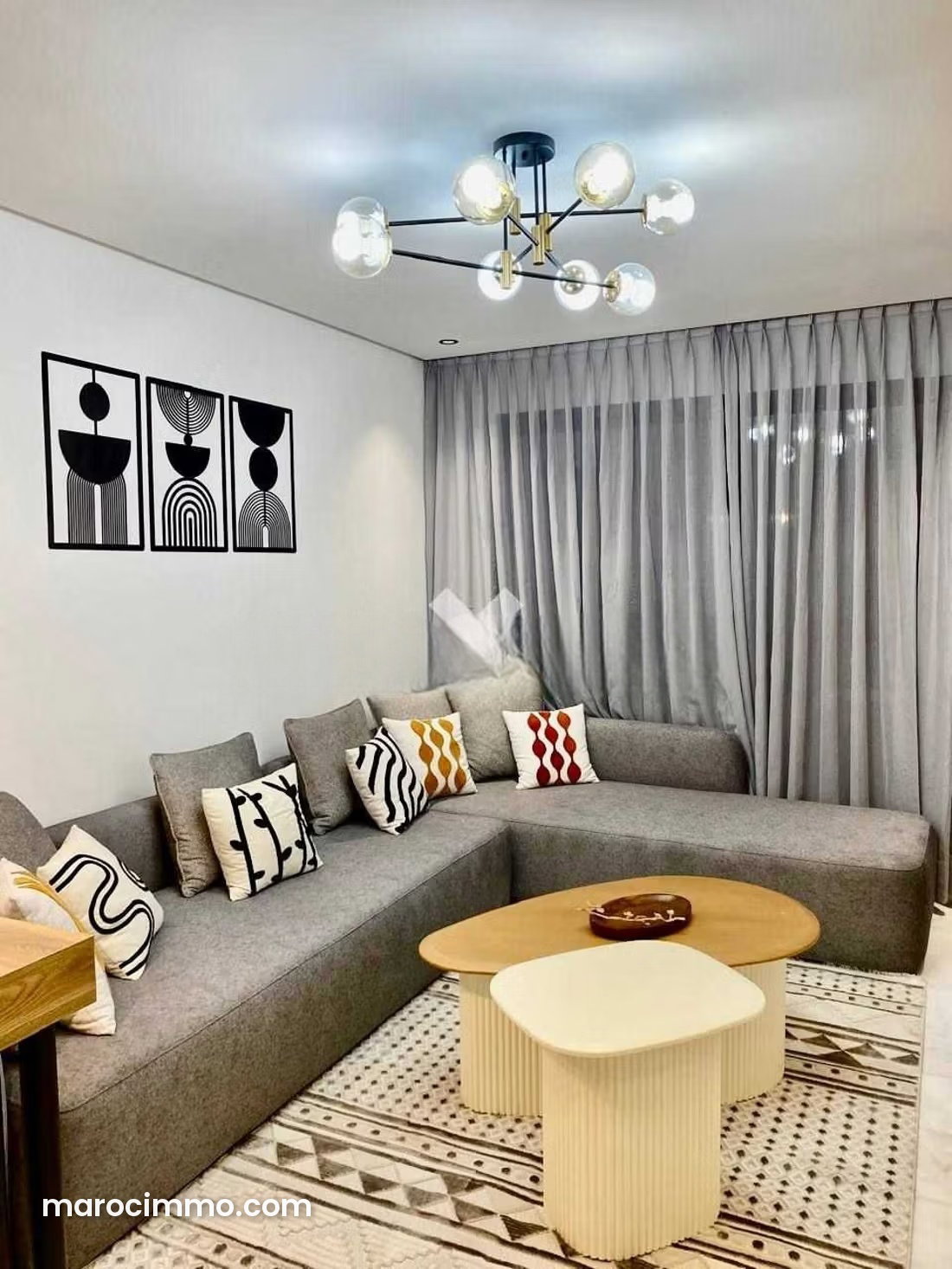 Appartement meublé 39 m² à louer quartier Al Batha Casablanca — Casablanca