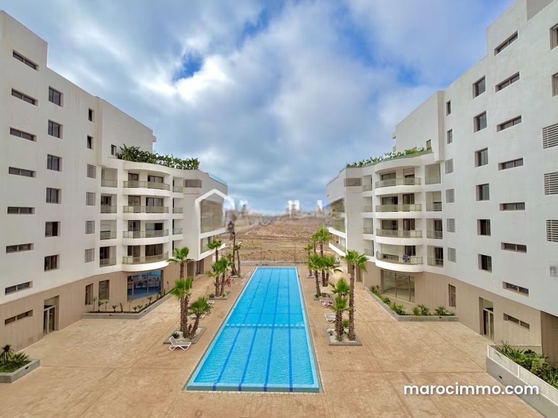 Appartement neuf à louer, Anfa, Casablanca, vue sur mer — Casablanca