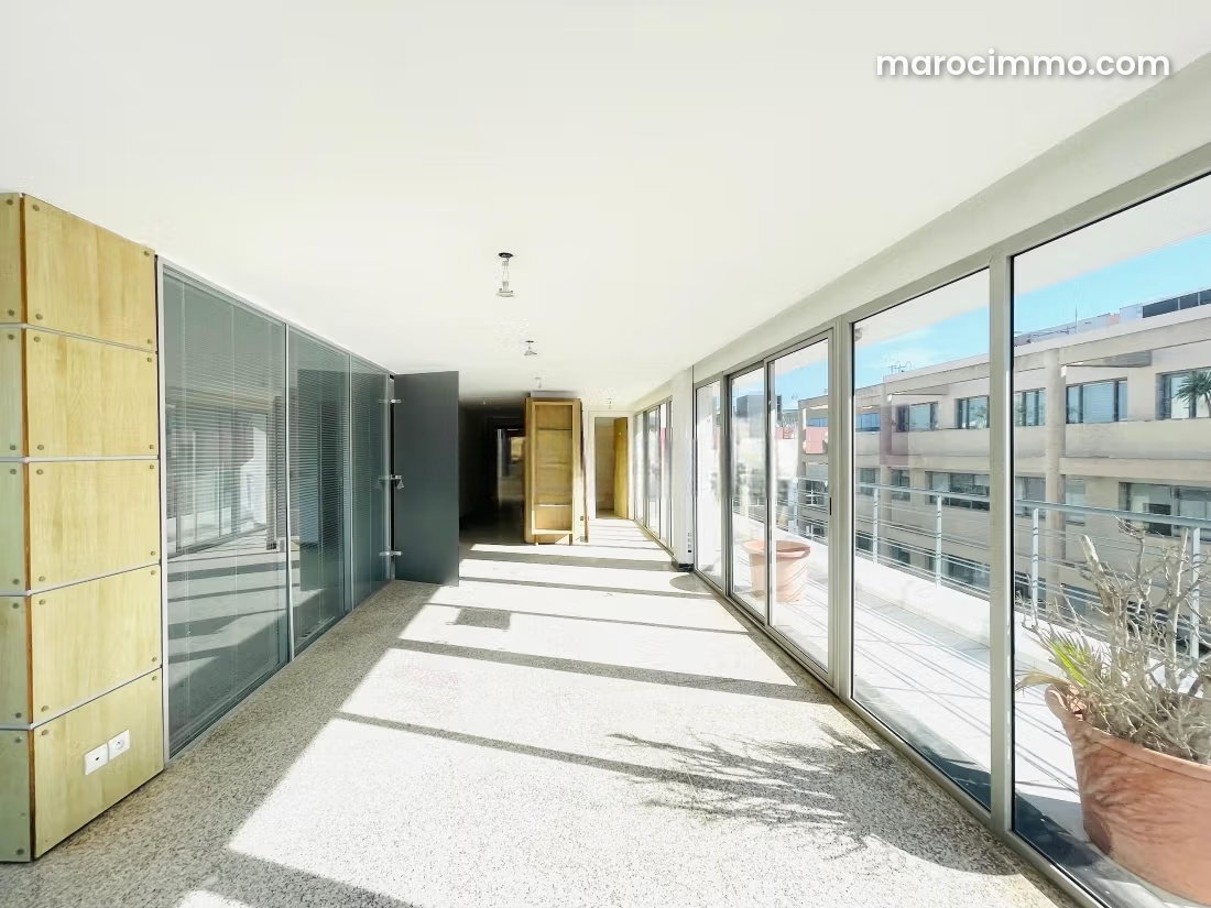 192 sqm Office with Terrace for Rent in Sidi Maarouf, Casablanca — Casablanca