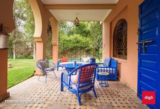 A vendre Grande Villa avec piscine et grand jardin, Targa, Marrakech — 2