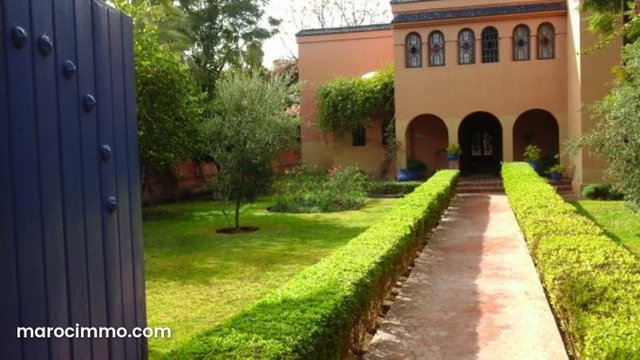 A vendre Grande Villa avec piscine et grand jardin, Targa, Marrakech — 3