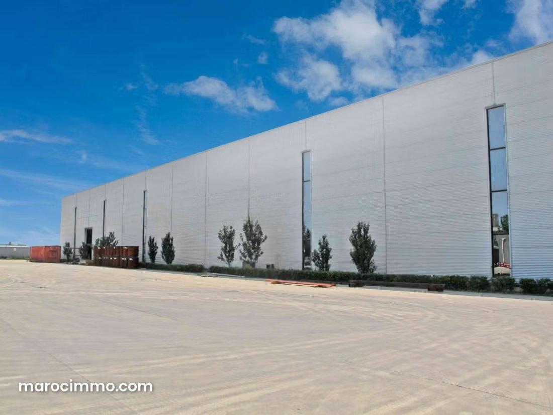 Local commercial 1200 m² à louer Dar Bouazza, proche axes routiers — Dar Bouazza
