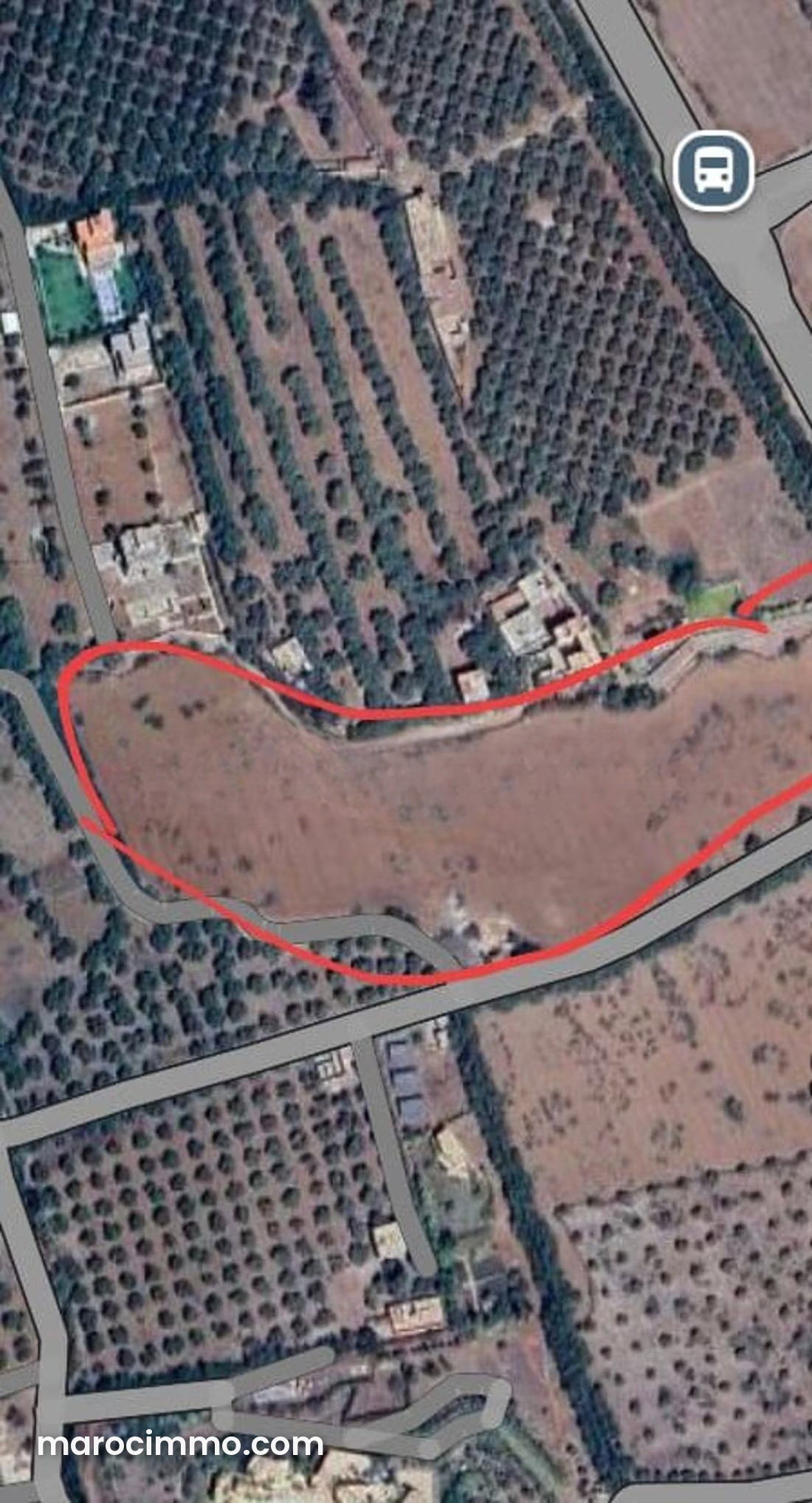 Terrain 3 hectares Route d'Ourika Marrakech bord de route — Marrakech