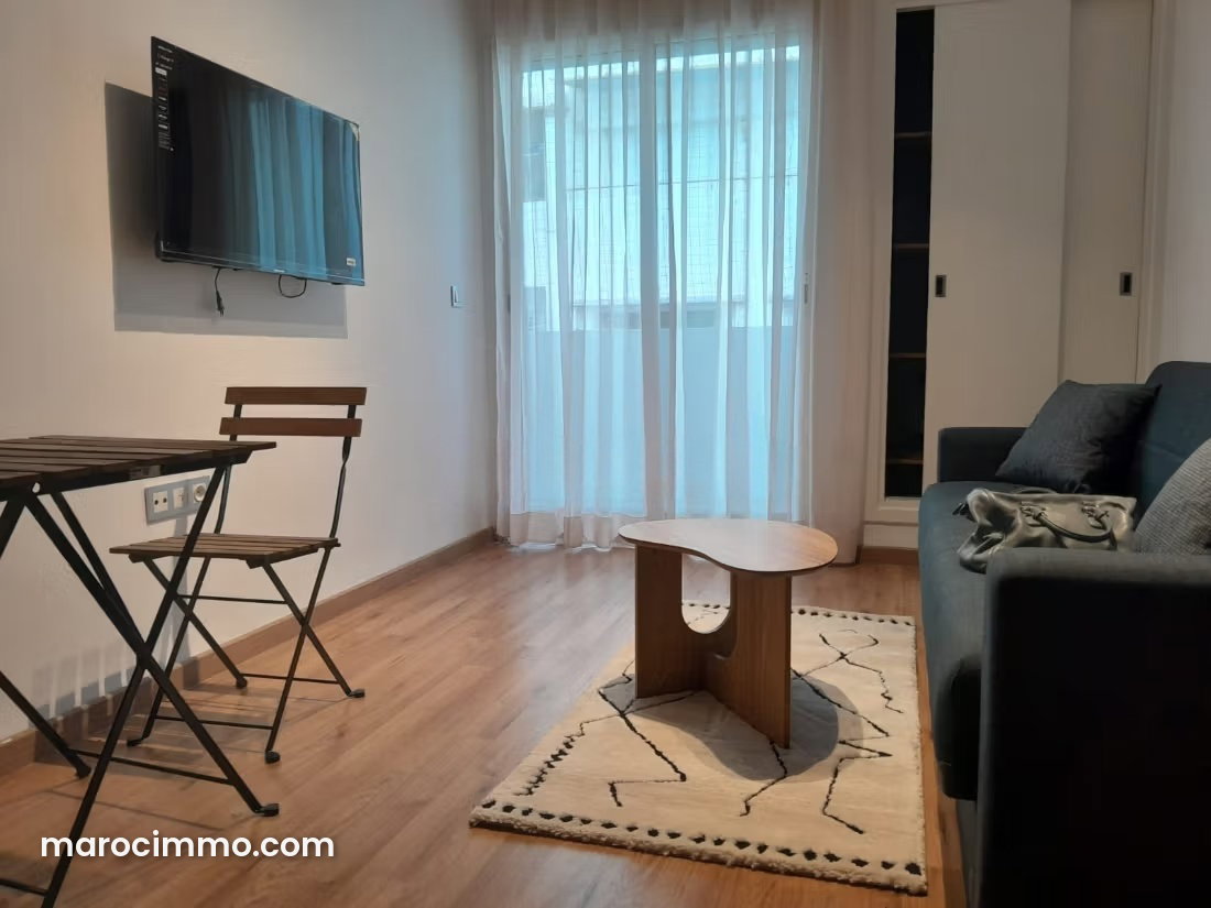 Furnished 35 sqm studio, Bourgogne, Casablanca, close to amenities — Casablanca