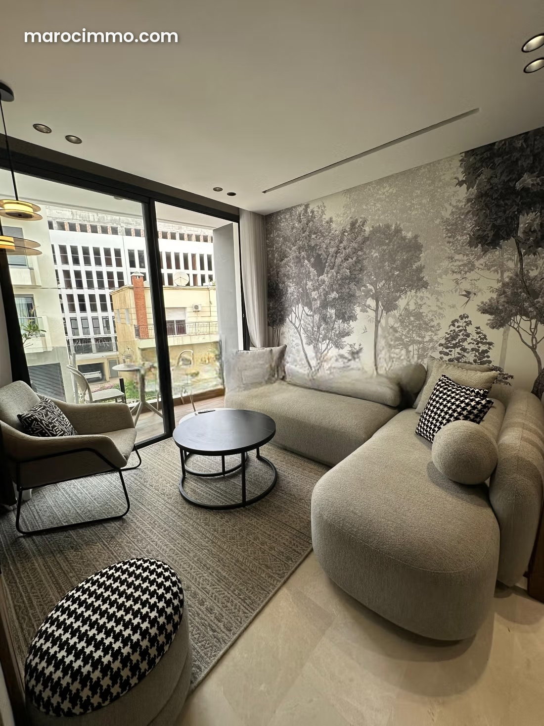 Furnished studio with terrace and garage in Les Princesses, Casablanca — Casablanca