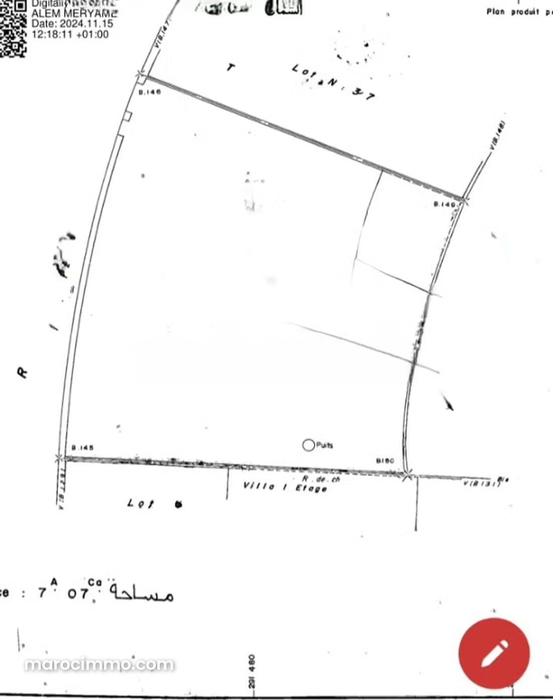 707 m² Plot with Dual Frontage, Sidi Maarouf, Casablanca — Casablanca