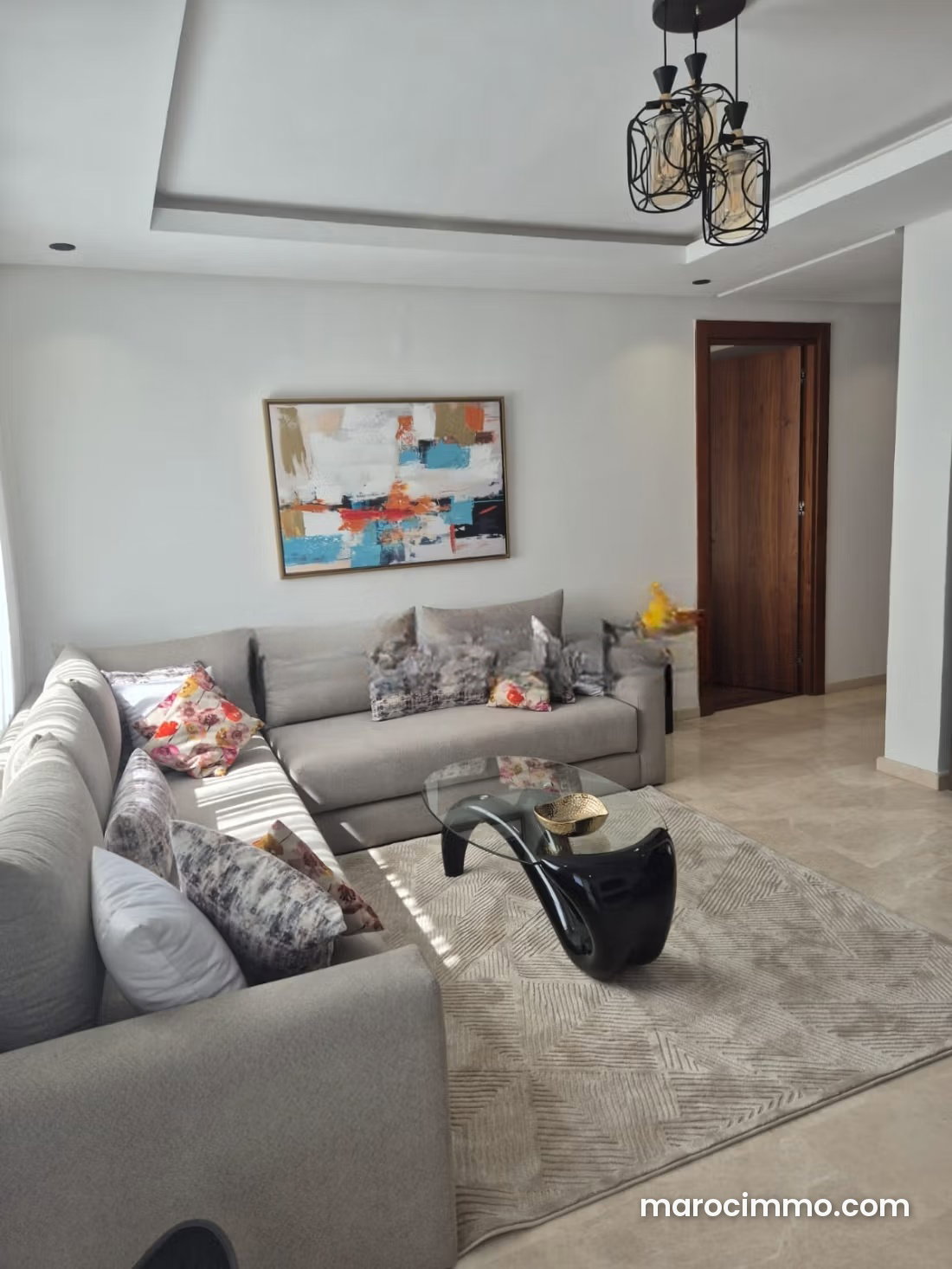 Appartement meublé avec terrasse à Ville Verte Bouskoura — Bouskoura
