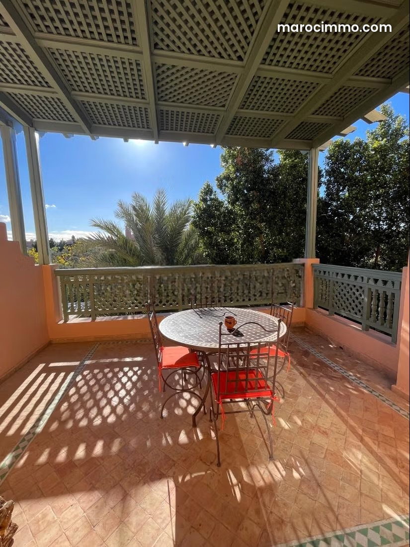 Furnished apartment with terrace and mountain views in La Palmeraie — Marrakesh
