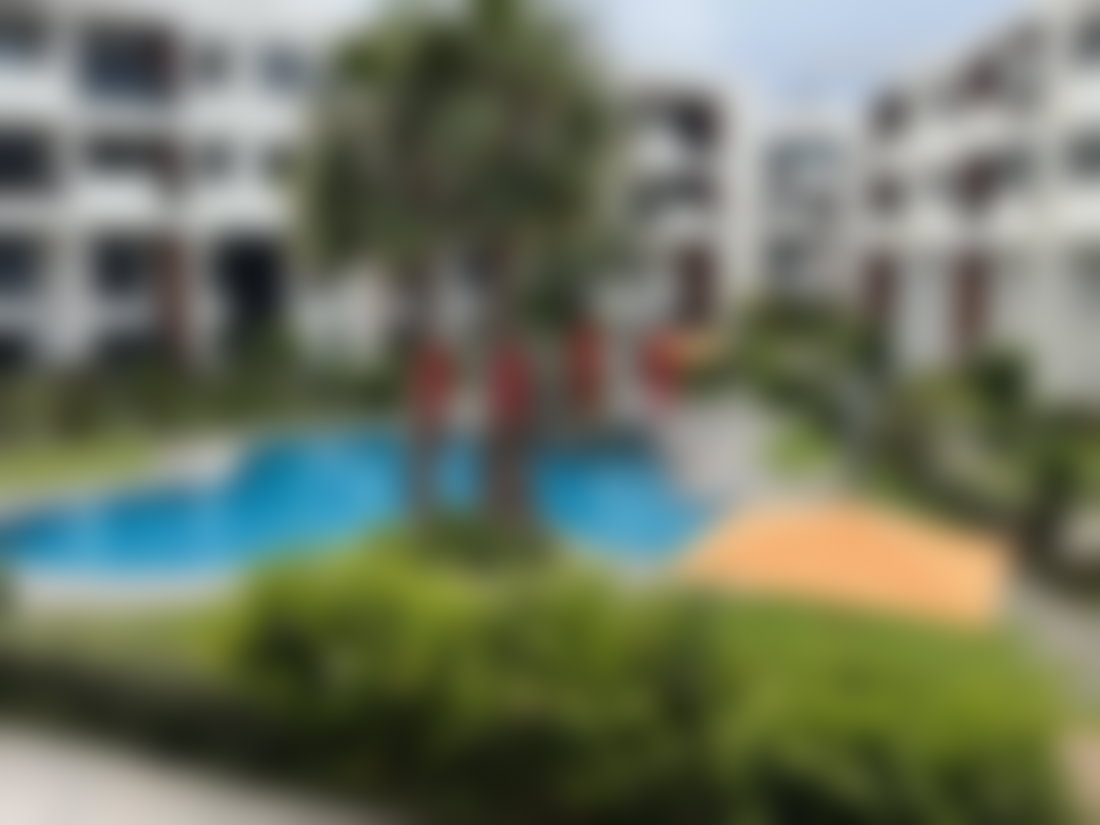 Furnished Apartment with Pool in Ville Verte, Bouskoura