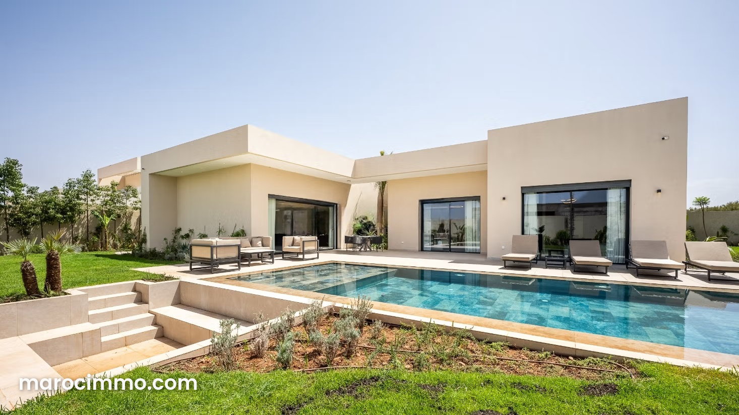 Villa 4 chambres, vue Atlas et oliviers, Route d'Ourika, Marrakech — Marrakech