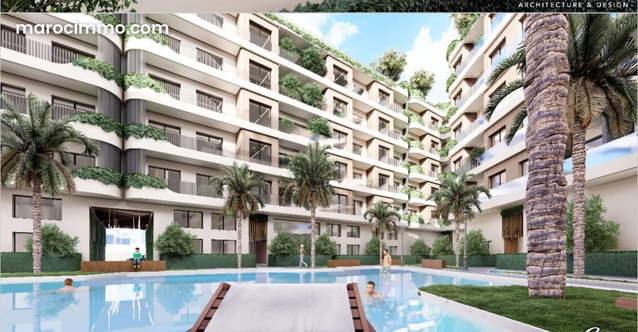 Vend appartement à Massira 1.1 belle chambre. Piscine et air conditionné — 2