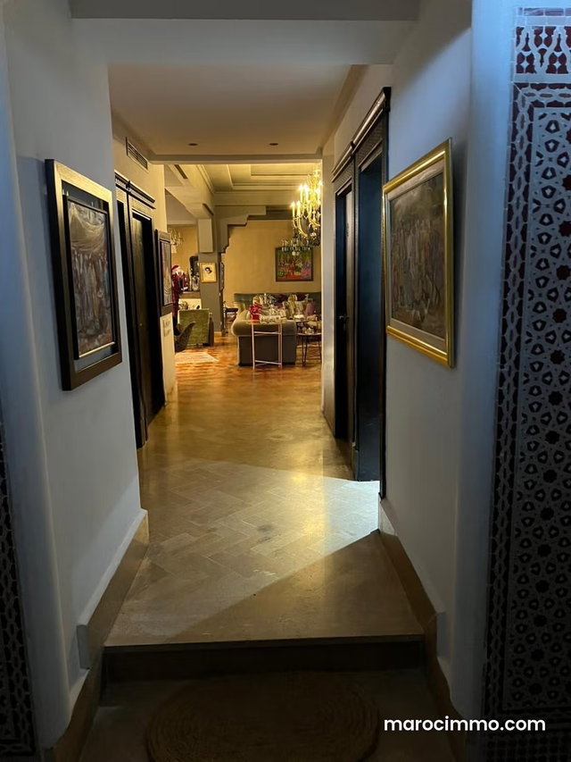 Villa beldi chic d’exception à vendre à agdal – 5 chambres élégantes – vendue meublée – art de vivre raffiné à marrakech — 4