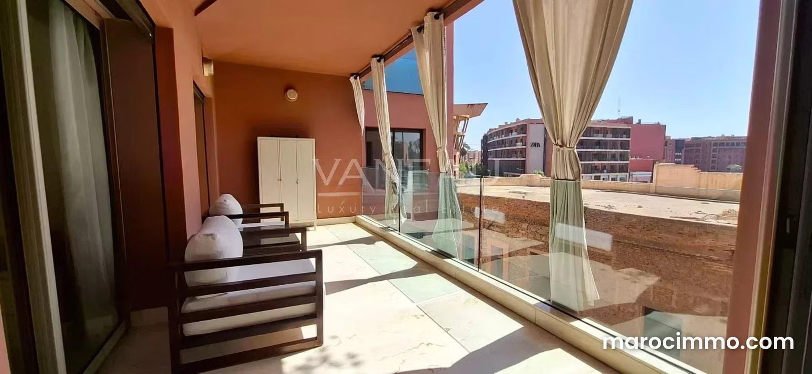 Appartement 3 pièces avec terrasse, Guéliz, Marrakech — Marrakech
