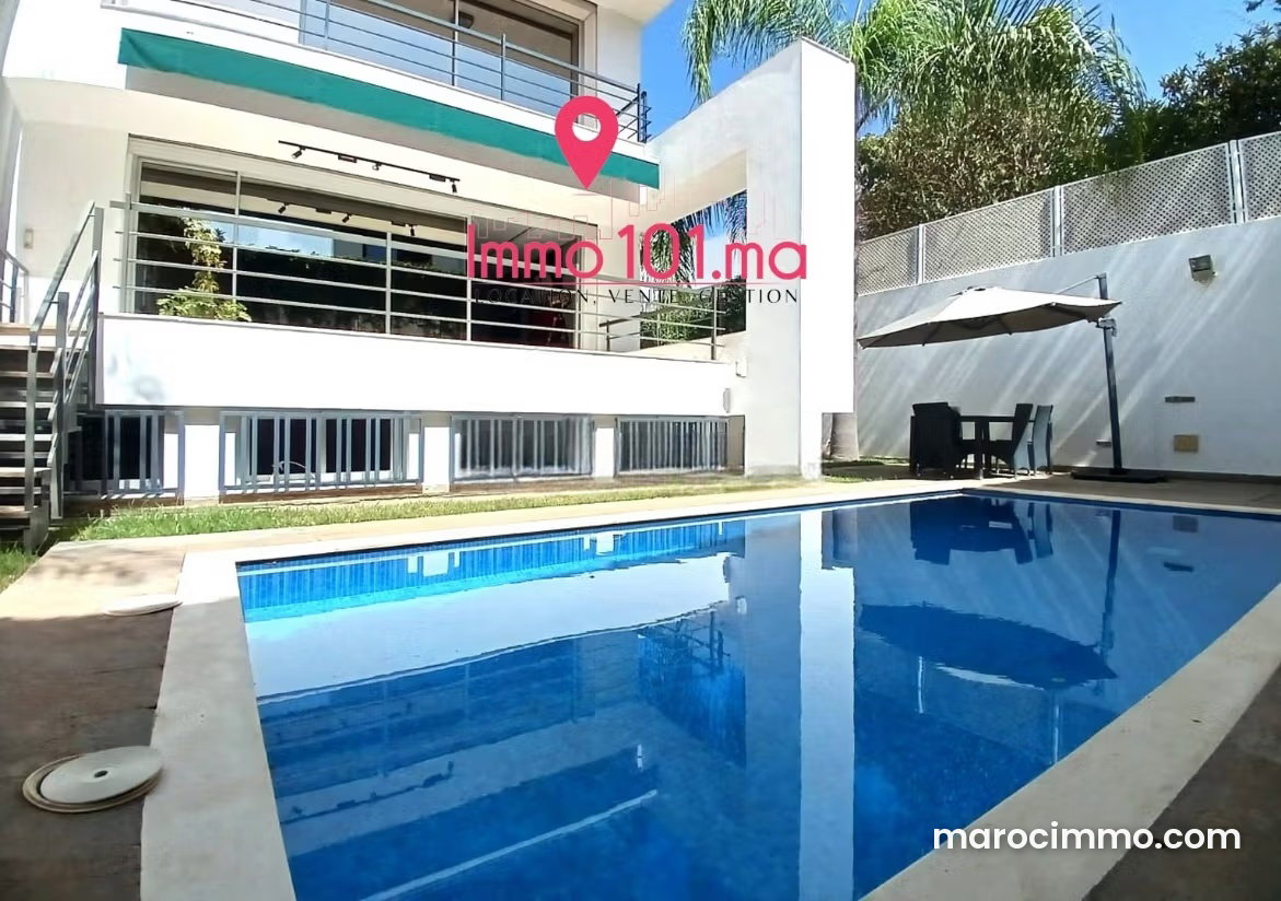 Villa 457 m² avec piscine et jardin, Hay Riad, Rabat — Rabat