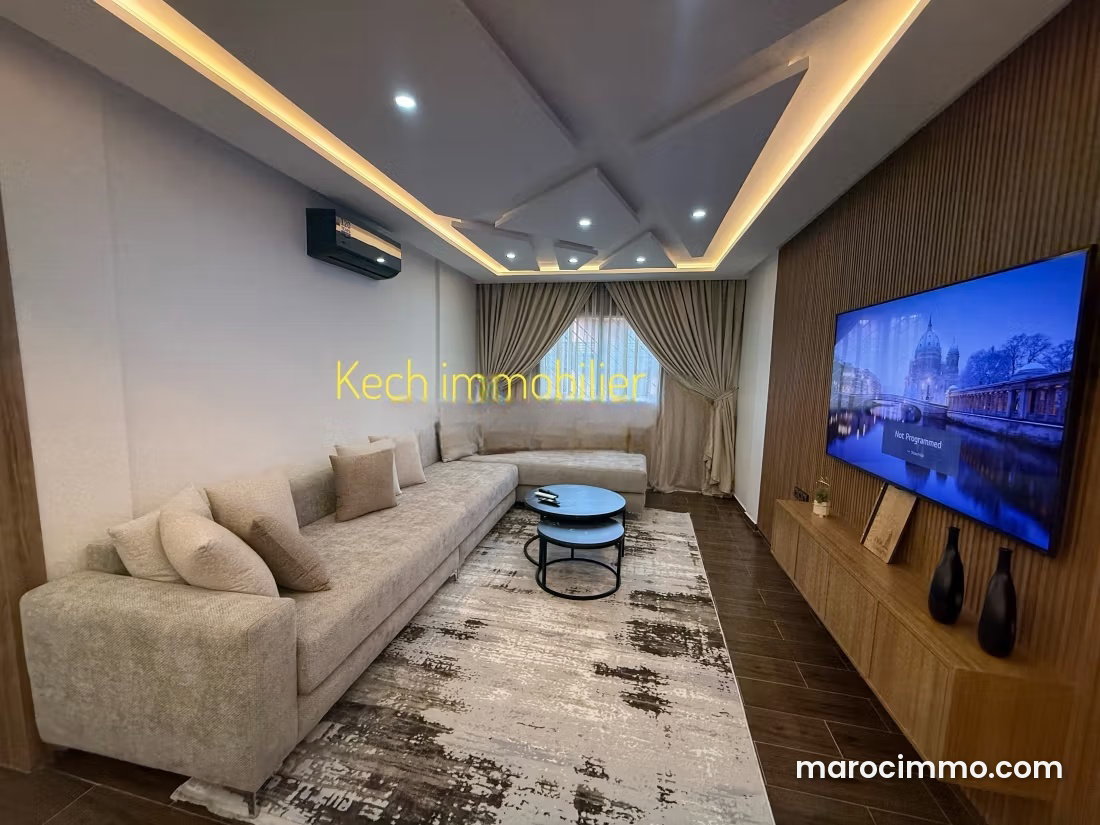Furnished 3-Bedroom Apartment, Top Floor, Gueliz, Marrakech — Marrakesh