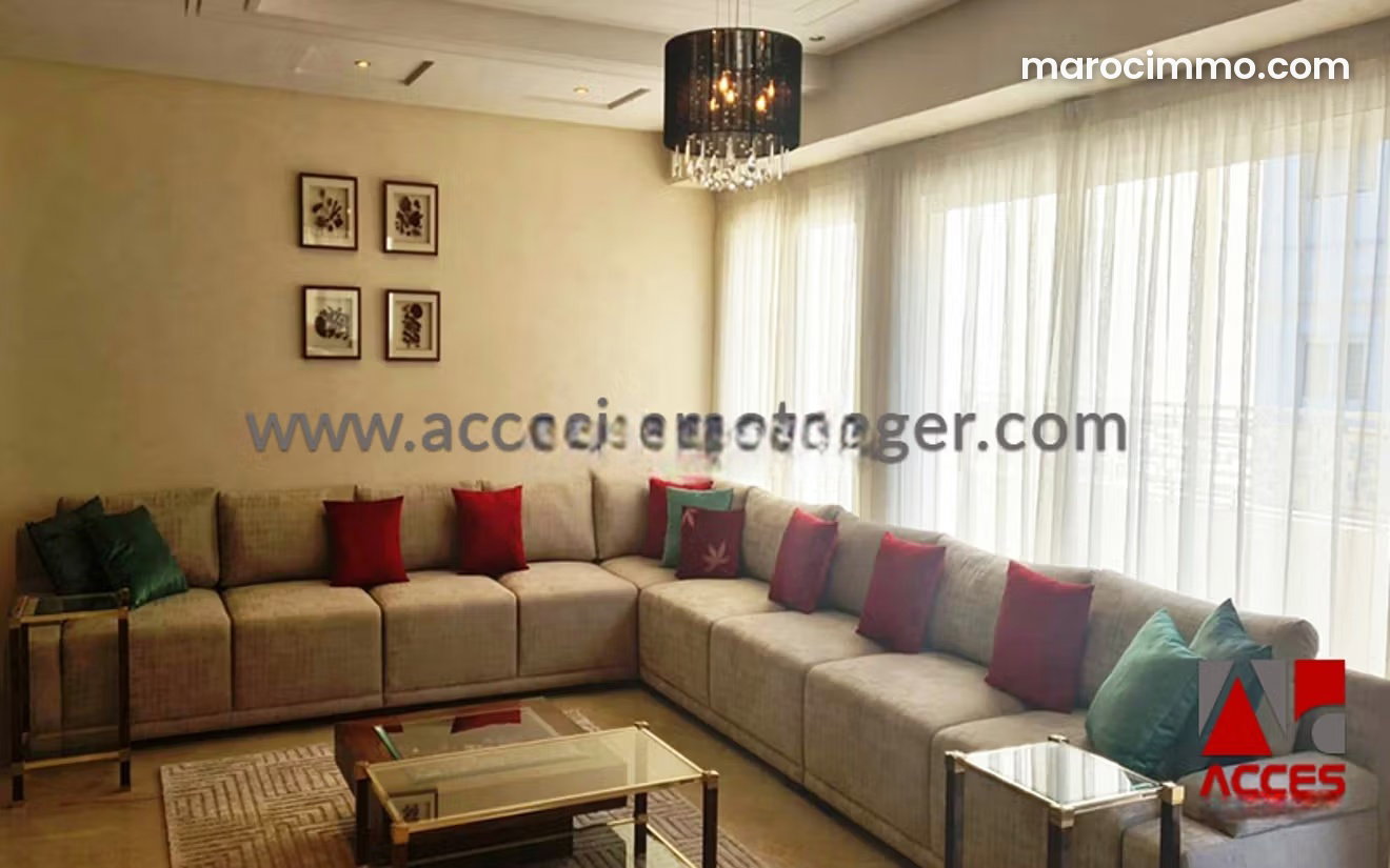 Appartement 3 pièces meublé, quartier Administratif, Tanger — Tanger
