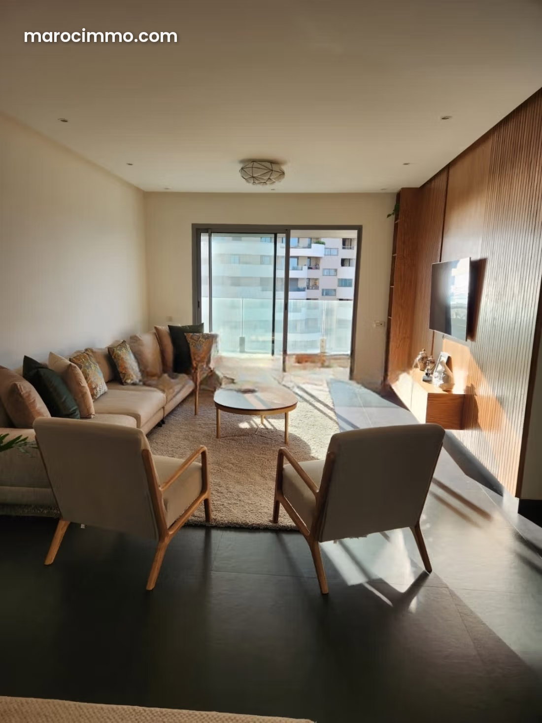 Appartement meublé à la Marina, Casablanca, vue mer — Casablanca