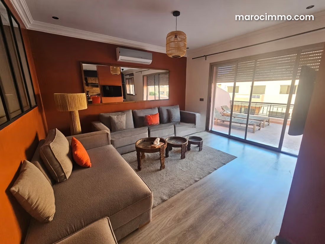 Appartement meublé avec terrasse à Guéliz Marrakech — Marrakech