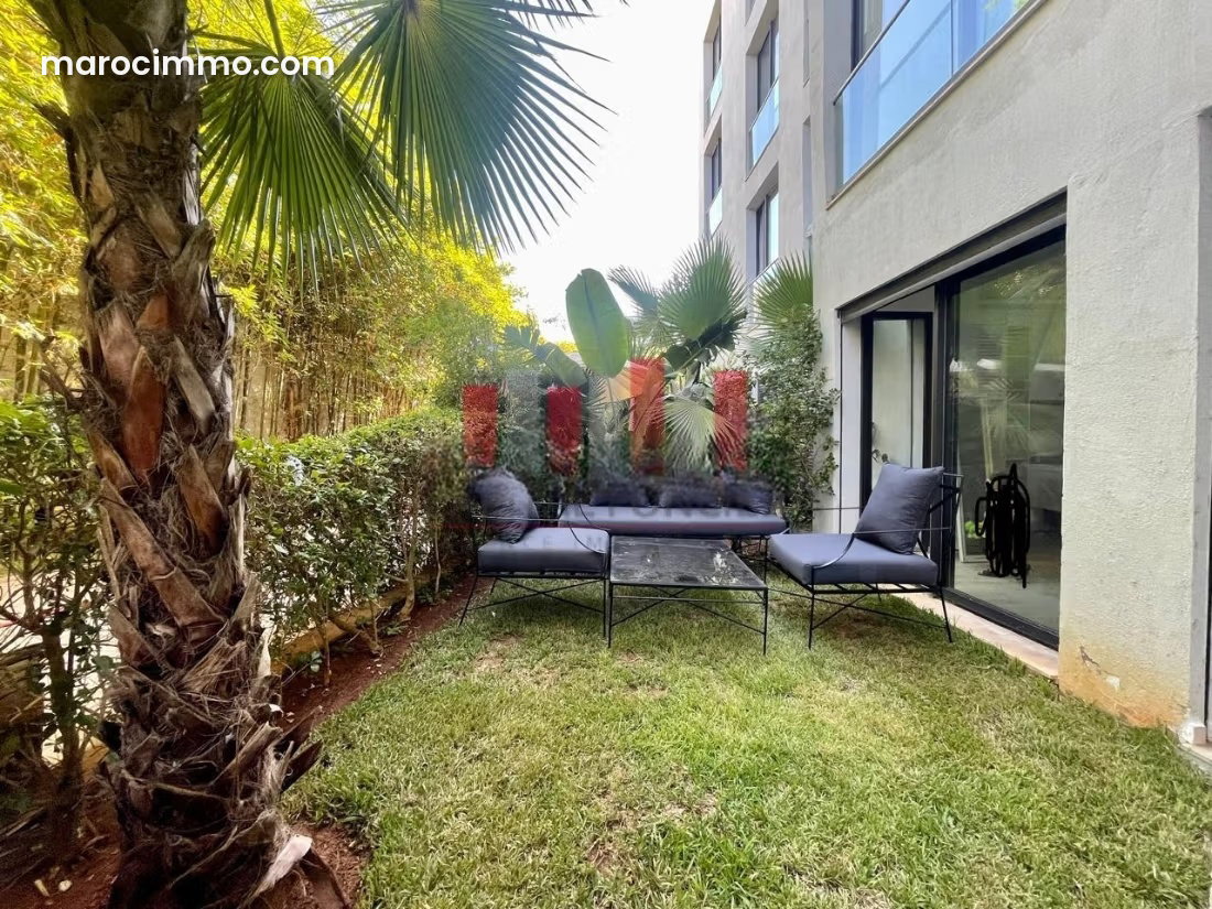 Furnished Apartment with Private Garden in Aïn Diab, Casablanca — Casablanca