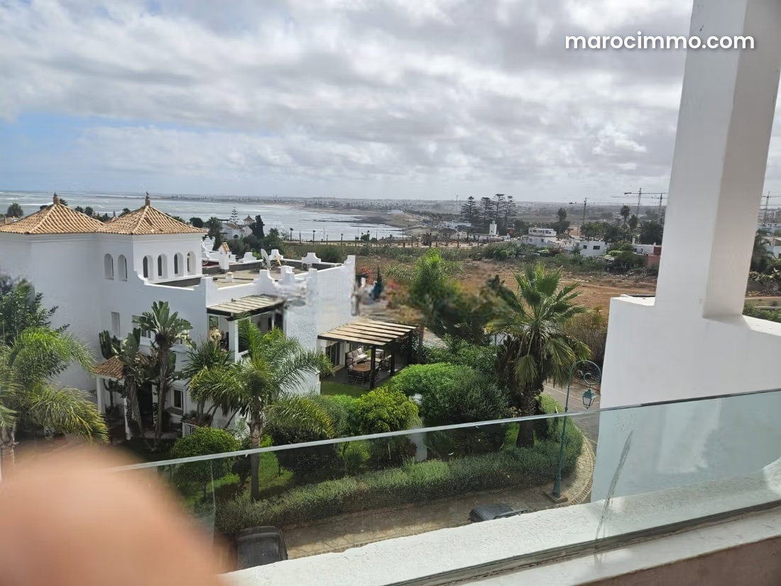 Appartement meublé avec vue mer et terrasse à Dar Bouazza — Dar Bouazza