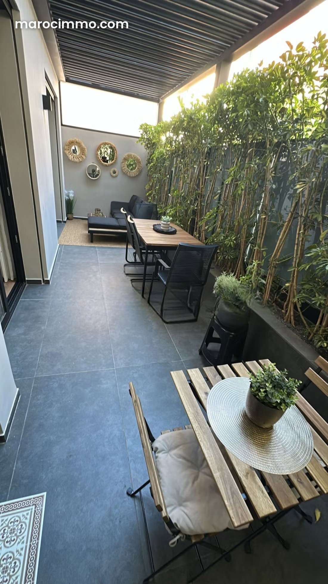 Furnished 150 m² Apartment with Terrace and Swimming Pool, Souissi, Rabat — Rabat