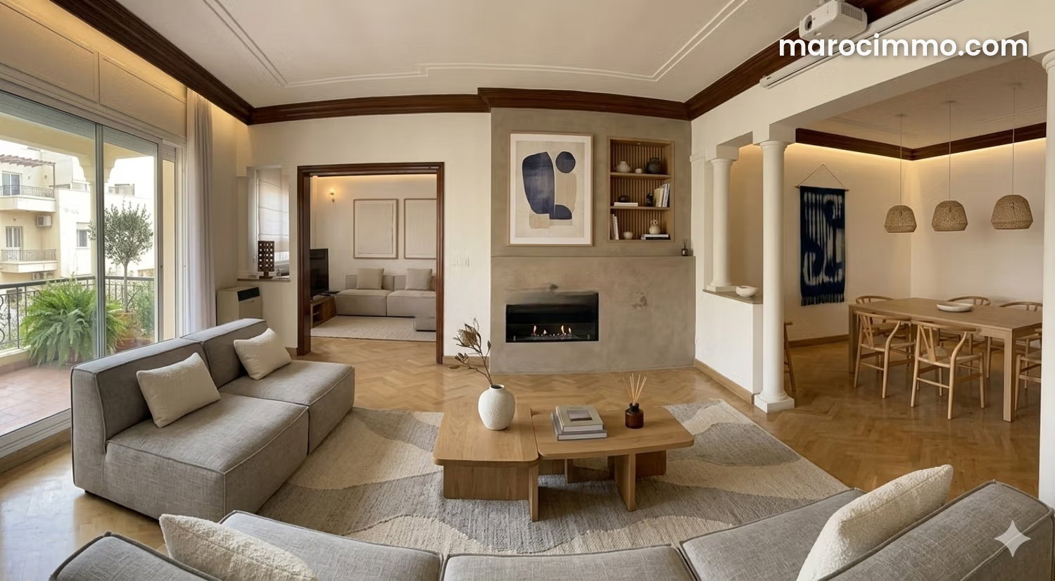 239 m² Apartment, Golden Triangle, Casablanca, 3 Bedrooms — Casablanca