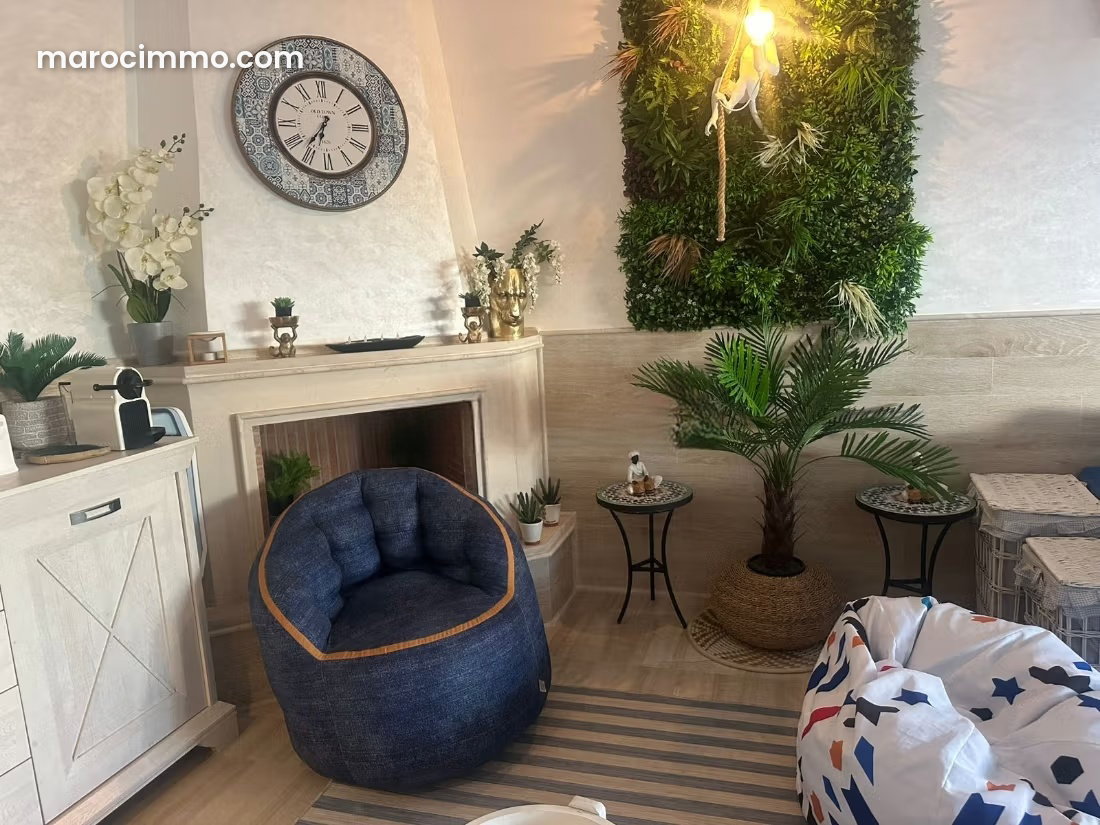 Appartement meublé 125 m², vue mer, piscine et jardin à Skhirat — Skhirat