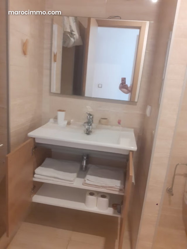 Superbe appartement à vendre à prestugia plage des nation Sidi Bouknadel. 3 pièces. Meublé — 3