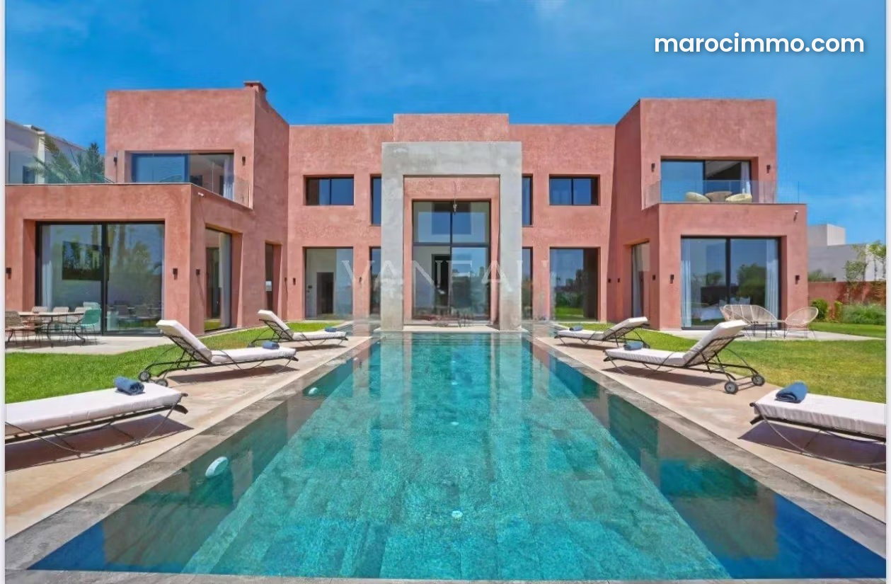 Villa neuve 628 m², vue golf et Atlas, Les Portes de Marrakech — Marrakech