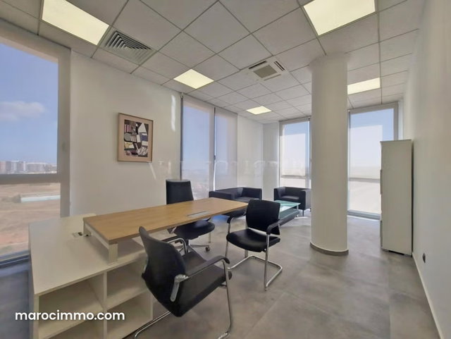 Location bureau aménagé meublé haut standing 189 m2 Sidi Maarouf Rte de Bouskoura, Casablanca — 2