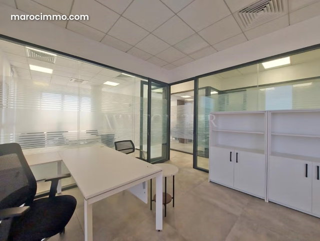 Location bureau aménagé meublé haut standing 189 m2 Sidi Maarouf Rte de Bouskoura, Casablanca — 4