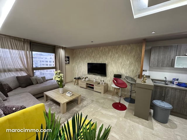 À louer studio à Bourgogne Ouest. 1 chambre. Meublé — Casablanca