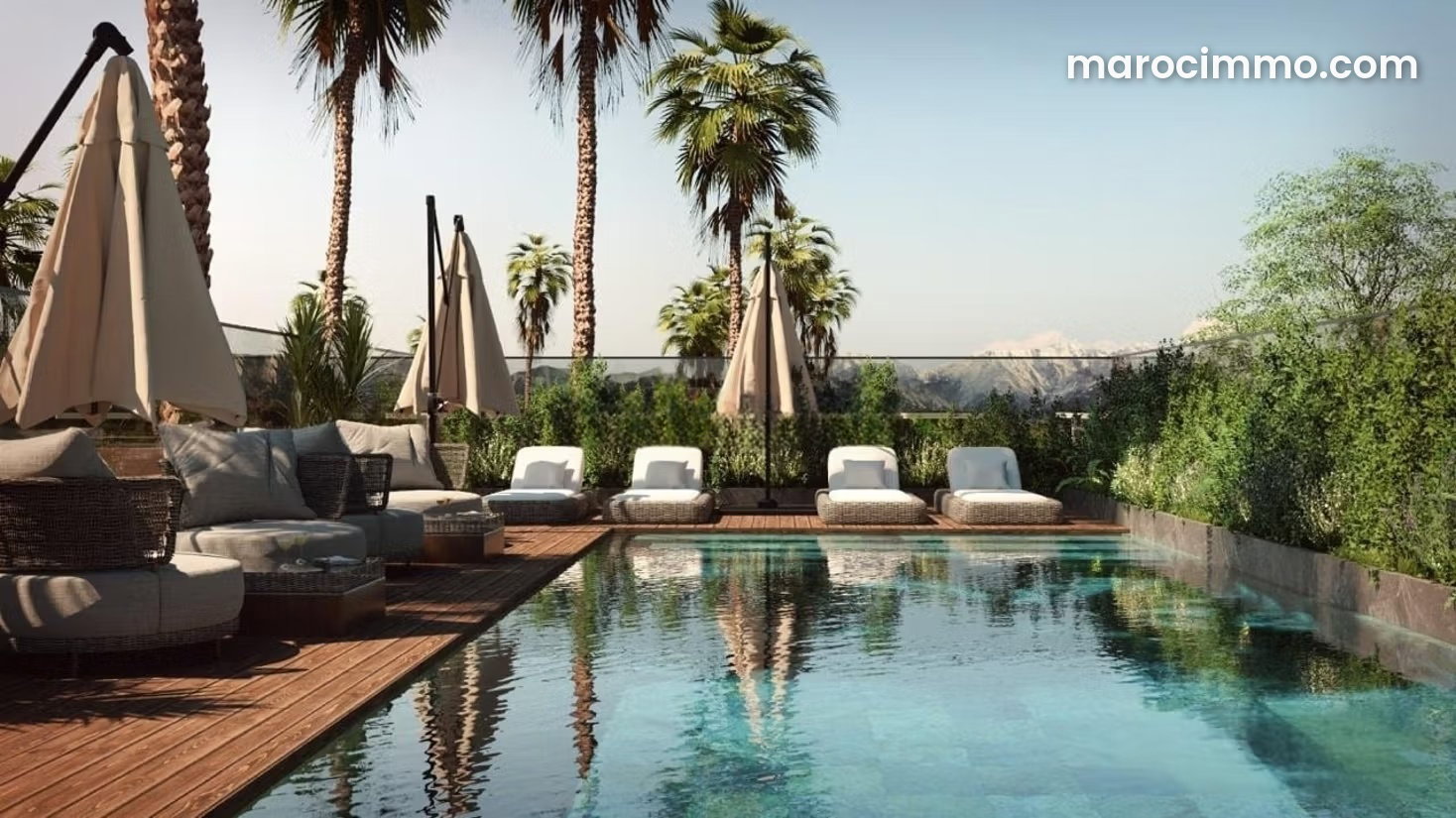 New apartment with swimming pool in Semlalia, Marrakech — Marrakesh